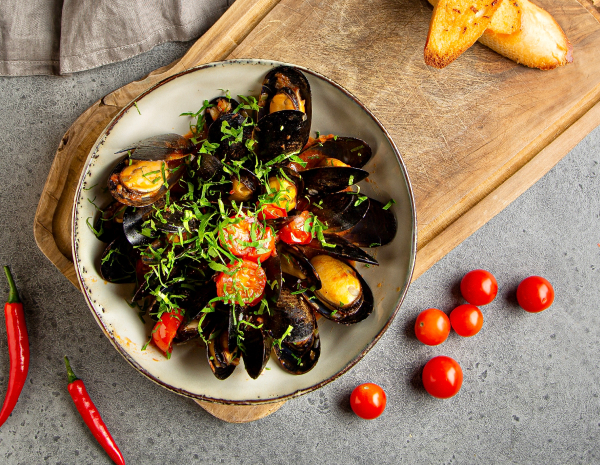 Соте из мидий по-французски в CulinaryOn