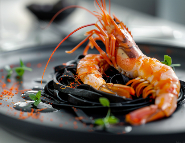 Итальянское утро: cформатино ди рикотта, черные лингвини с лангустинами и ягодный тарт | 16+ в CulinaryOn