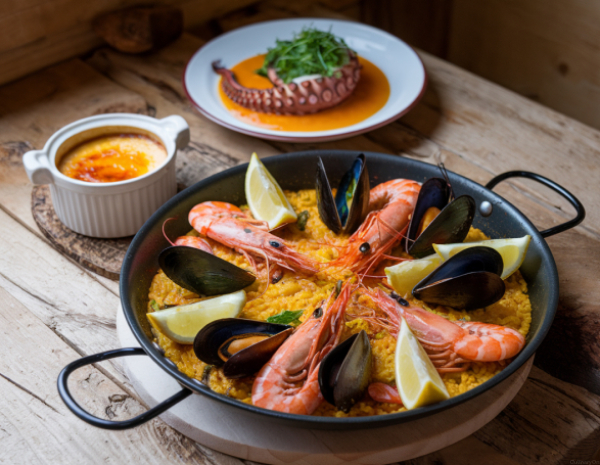Испанская фиеста: паэлья, осьминог и крема каталана! | 16+ в CulinaryOn